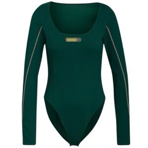 Adidas Retro Green Long Sleeve Bodysuit